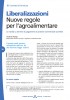Liberalizzazioni - Nuove regole per l'agroalimentare