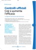Controlli ufficiali - Così si aumenta l’efficacia