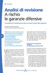 Analisi di revisione - A rischio le garanzie difensive