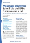 Messaggi salutistici - Esito finale dell'ESFA. E adesso cosa si fa?