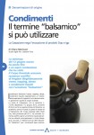 Il termine 'balsamico' si pu� usare