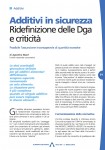Additivi in sicurezza - Ridefinizione delle Dga e criticit�