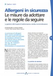 Allergeni in sicurezza - Le misure da adottare e le regole da seguire
