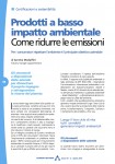 Prodotti a basso impatto ambientale. Come ridurre le emissioni